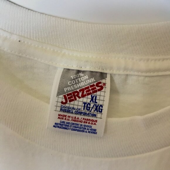 Vintage I'm 40 Silly Joke T Shirt White XL Large Graphic Tee USA - Picture 4 of 11